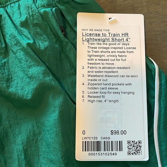 License to Train High-Rise Lightweight Short 4" - Picture 3 of 4